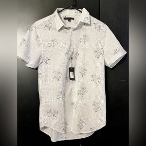 John Varvatos S/S Skull Pattern shirt. S